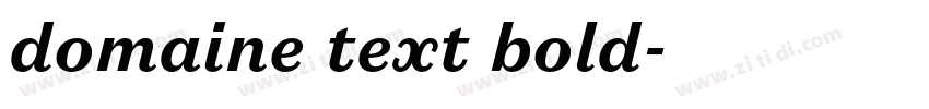 domaine text bold字体转换